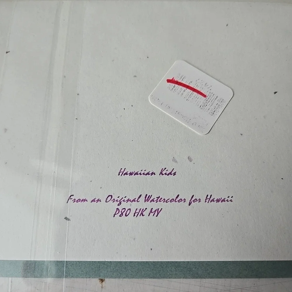Lot  of 20 Watercolor Floral Hawaii Kids Greeting Cards Blank Envelopes Wrapped